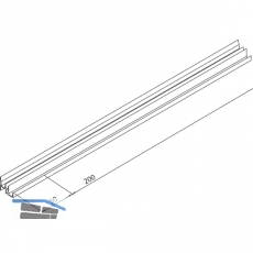 EKU COMBINO/CLIPO H FS Doppelfhrungsschiene Alu, gelocht, L - 2500