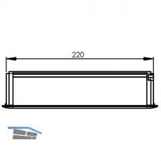 Einbau Steckdosenleiste EVOline Frame Dock Small 3xSchukosteckdose