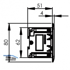 Einbau Steckdosenleiste EVOline Frame Dock Small 3xSchukosteckdose