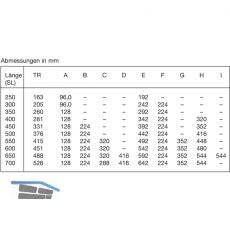 ACCURIDE 2132 Kugelkfigfhrung - Teilauszug, Schienenlnge 400 mm