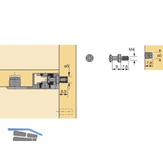 HETTICH VB 18/20/19/21 Einschraubdbel+Messing Spreizmuffe, Spannma 9, Bohr 5