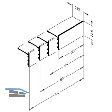 Endkappe EK 2020/64, Aluminium blank