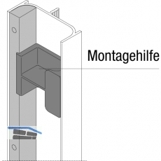 Fllprofil Aktor E-Gertebefestigung C-Profil vertikal,L 600 mm,Alu Edelst. Eff.