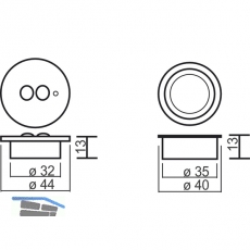 Funkfernbedienung 1-Kanal Set, max.500 Watt, 2000 mm Leitung-Euro-Flachstecker