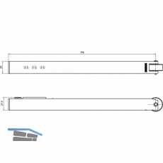 Mitnehmerklappe Geze CB flex silber