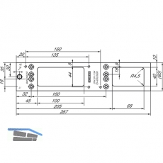 Montageplatte fr TS 4000/5000, silber