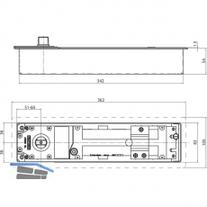 Bodentrschlieer GEZE TS 550 NV, EN 3-6 mit Feststellung 80-165
