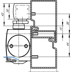 Gleitschiene ohne Feststellung, TS 3000/5000, silber