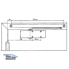 Gleitschiene TS 1500 G, ohne Feststellung, silber