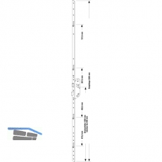 MFV-Schloss GU Secury R4 DIN, DM 65 mm,Stulp 2285 x 16 x 3 mm eckig,silberfrbig