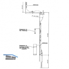 Flexibles Gestnge OL 90 N, 1250 mm, Aluminium wei RAL 9016