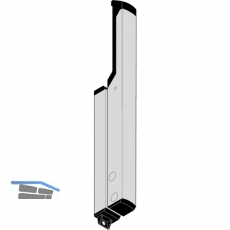 Handhebel OL 90 N Hub 54 mm, Aluminium silber eloxiert
