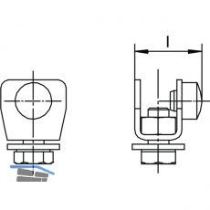Schienenstopper HELM 100 P, Stahl gelb passiviert