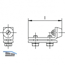 Schienenstopper HELM 1300 P, Stahl gelb passiviert