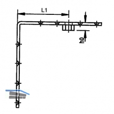 Tragwinkel HELM 195, Loch- 4,8 mm, Stahl gelb passiviert