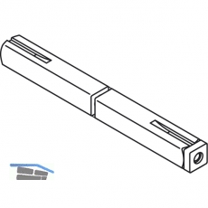 HEWI Drckerstift geteilt 72.3 R - VK 9 mm, 19,1-29 x 19,1-29 mm, Stahl verzinkt