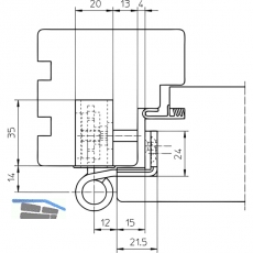 Trband Baka Protect 4010 3D m. Stiftsich. 1 Satz= 3 Stk. Stahl verzinkt silber