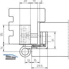 Trband BAKA Protect 4010 3D FD MSTS m. Stiftsich. 1 Satz= 3 Stk. Edelstahl