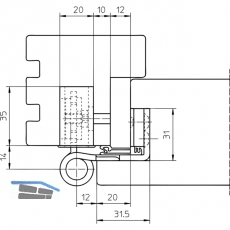 Trband BAKA Protect 4030 3D FD MSTS m. Stiftsich. 1 Satz= 3 Stk. Edelstahl matt