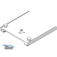 HAWA Connector Verbindungsprofil 110 mm, Lnge 900 mm, Aluminium eloxiert