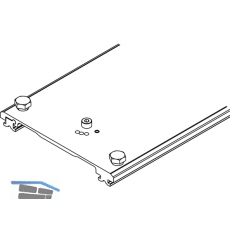 HAWA Connector Verbindungsprofil 110 mm, Lnge 650 mm, Aluminium eloxiert