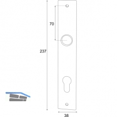 HRTNAGL LS FULP, Hall, Imst u. Sll, PZ88, Eisen verz schwarz passiv