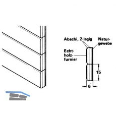 Standard Rollladenmatte, Breite 900 mm, Lnge 2400 mm, Nord. Fichte roh