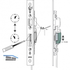 Riegelschaltkontakt inkl. 6 Meter Kabel