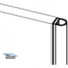 Dichtprofil streifend, fr 8 - 12 mm Glas, 2500 mm, transparent (69230)