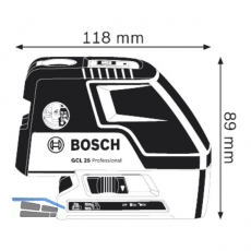 BOSCH Punktlaser (Kombilaser) GCL 25 IP54
