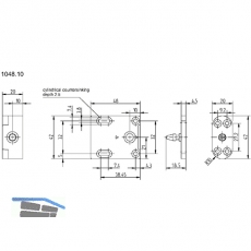 Kompaktverriegelung 1048.10 aufdrckend, 12/24 Volt