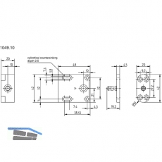 Kompaktverriegelung 1049.10, 12/24 Volt