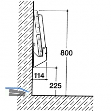 Konsole Sitzbank klappbar, Tragkraft 250 kg, feuerverzinkt