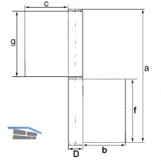 Konstruktionsband 2 tlg. 140 x 50 x 4 mm, Stahl blank