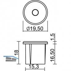 LED-Sensorschalter Touch-LED dimm, alufarbig, 12 V/DC, inkl. 6-fach Verteiler