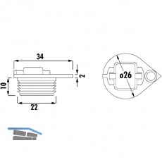 Dreh- und Laufmechanismus Rolly-Kit, Tragkraft 100 kg, Kunststoff schwarz