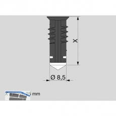 MACO-TRONIC Magnet einschraubbar in Zink Gehuse, silber (465323)