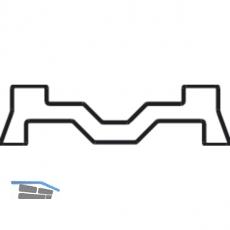 MACO Fiber-Therm Aufsatzschiene fr Holz, L=3500, B=42 mm, silber (454793)