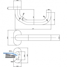 MARCHESI Drckergt. MARCO - auf ovaler Rosette PZ, TS - 65, 32x62, VK, EM.