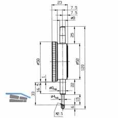 KFER Messuhr M 2 S Messbereich 10 mm Ablesung 0,01 mm