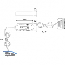 LED-Netzgert NG37, 12 V/DC, 10-fach Verteiler, Leistung 15 W