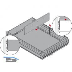 HETTICH SYSTEMA TOP 2000 Orgaclip, Kunststoff schwarz