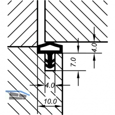 Trdichtung AC 4921, Kunststoff braun