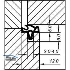 Trdichtung EV 5990, Kunststoff braun