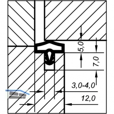 Trdichtung EV 0680 KS, Kunststoff schwarz
