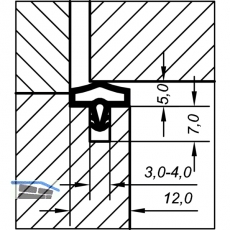 Trdichtung EV 0680 KS, Kunststoff braun