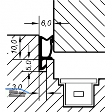 berschlagdichtung ACF 5473 H, Kunststoff rustikalbraun