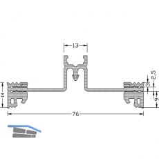 Riegeldichtung GF80 R-E2, Bundlnge 30 m, Kunststoff APTK schwarz