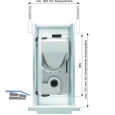 Metall-Einbau-Allesschneider AES 52 S silbermetallic, rechts