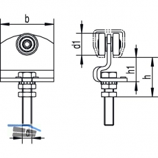 Rollapparat Helm Agrar 570, einpaarig